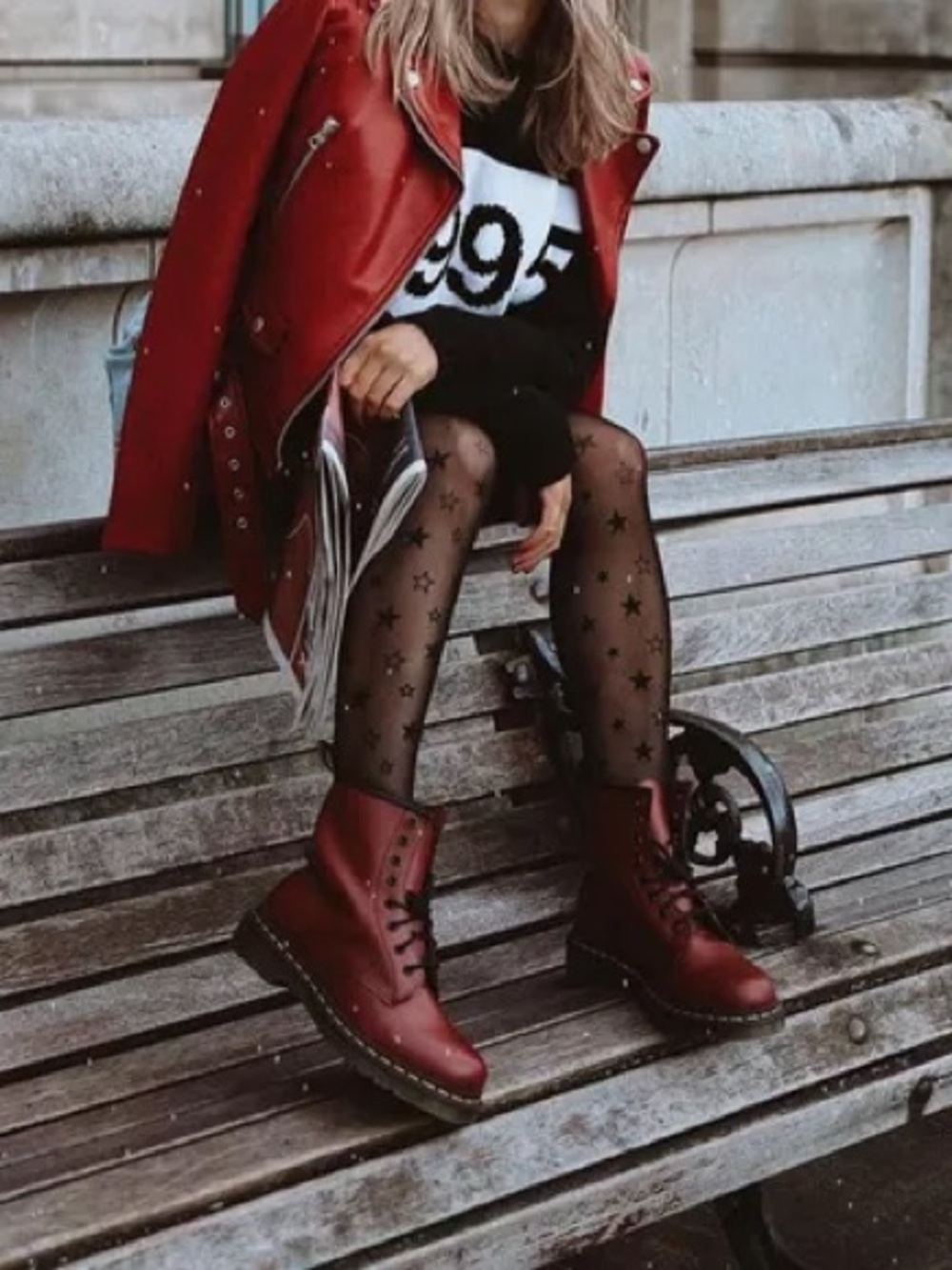 Dr. Martens 1460 Smooth Leather Lace Up Boots Cherry Red